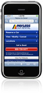 Payless Car iPhone App